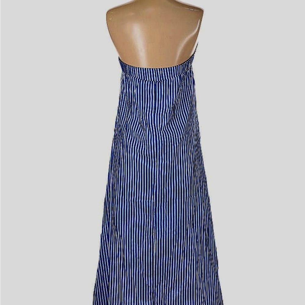 Duffield Lane Blue and White Striped Maxi Dress - Picture 2 of 3
